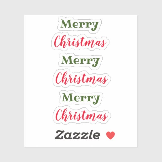 Adesivo Merry Christmas Sticker (Folha)