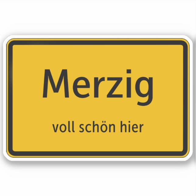 Adesivo Merzig Aufkleber Sticker Autoaufkleber (Frente)