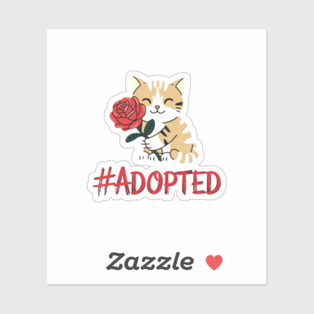 Adesivo Mês de Adoção Nacional Celebra a Consciência Famil (Folha)