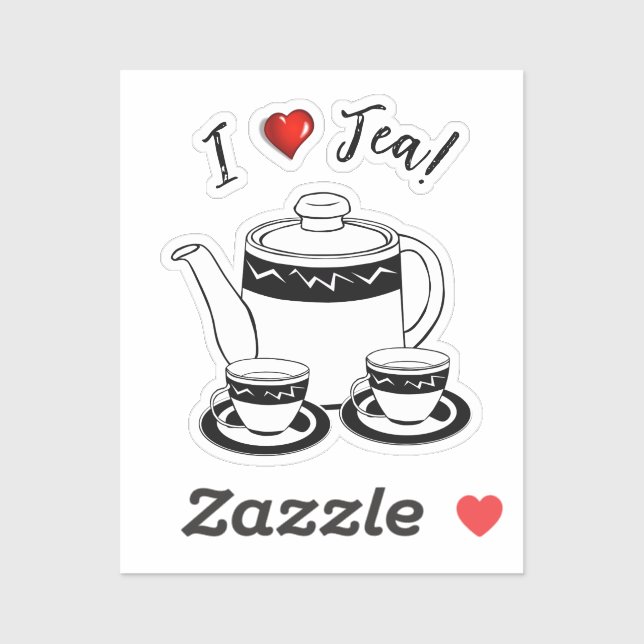 Adesivo Mês de chá quente (Folha)