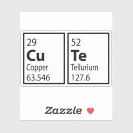 Adesivo MESA Periódica CUTE