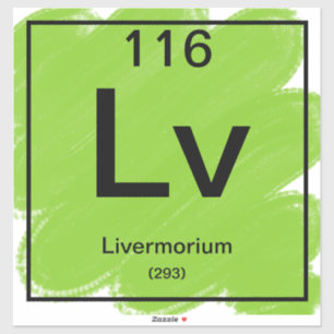 Adesivo Mesa periódica - Livermorium