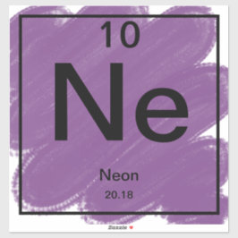 Adesivo Mesa periódica - Neon