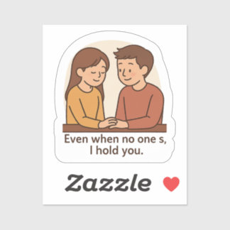 Adesivo Mesmo Quando Estou Sozinha