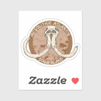 Adesivo Mesolítico Atlântida Doggerland Mammoth Tusks