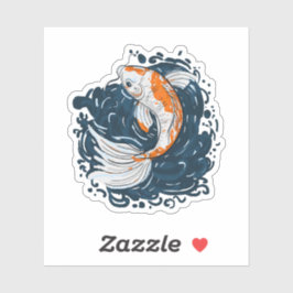 Adesivo Mestre de flexão de água de Koi Fish