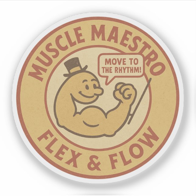 Adesivo Mestre Muscular Flex & Flow (Frente)