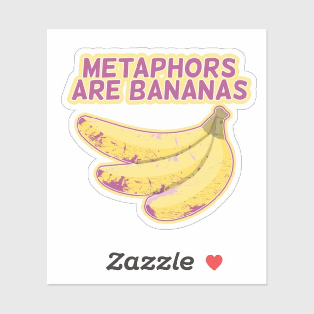 Adesivo Metafia - Tipografia engraçada (Folha)