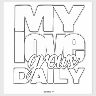 Adesivo Meu Amor Cresce Diariamente