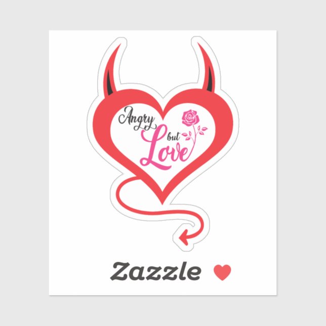 Adesivo Meu Amor Irritado (Folha)