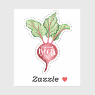 Adesivo Meu Coração É Melhor Para Você, Água Veggie B