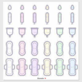 Adesivo Meu Primeiro Período, Um Conjunto De Tampões De Pa