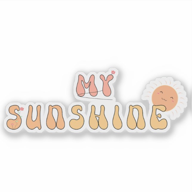 Adesivo Meu vinil sunshine (Frente)