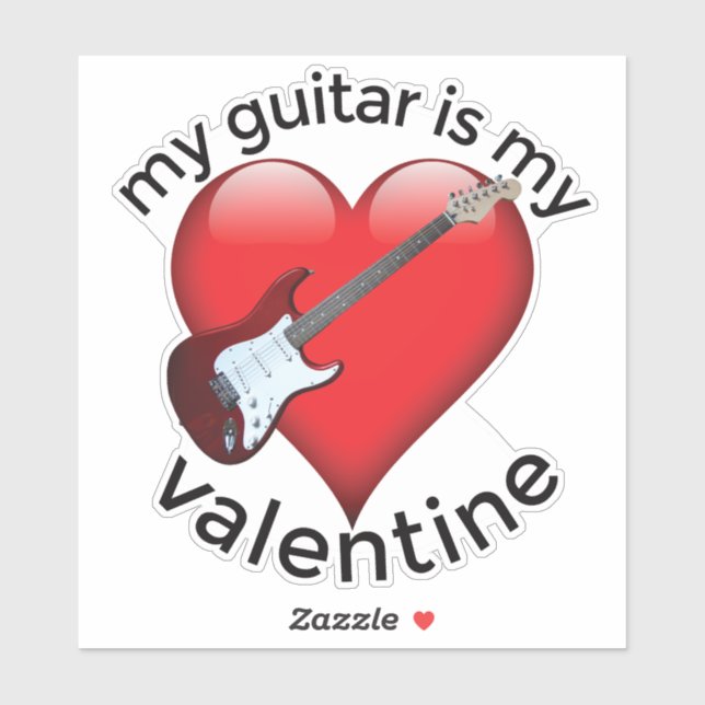 Adesivo Meu violão é meu Namorados (Folha)