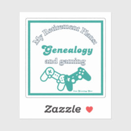 Adesivo Meus Planos de Aposentadoria: Genealogia e Jogos