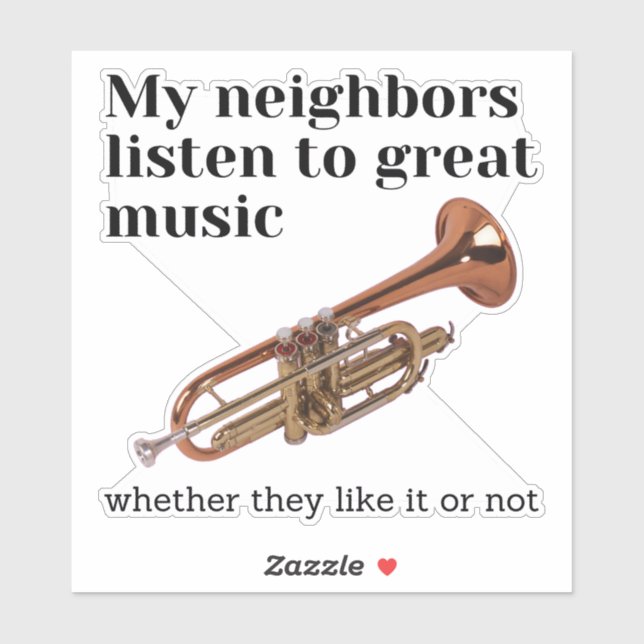 Adesivo Meus vizinhos ouvem música de excelente (Folha)