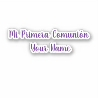 Adesivo Mi Primera Comunion Customize name vinyl sticker