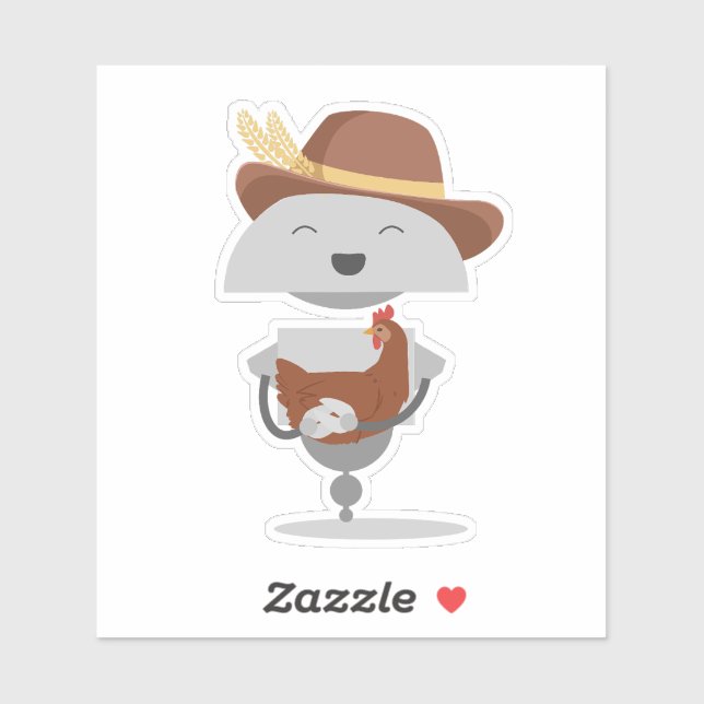 Adesivo Mia agricultor 3 (Folha)