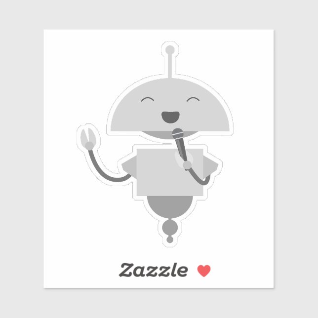 Adesivo Mia cantando (Folha)