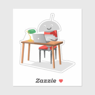 Adesivo Mia em uma mesa