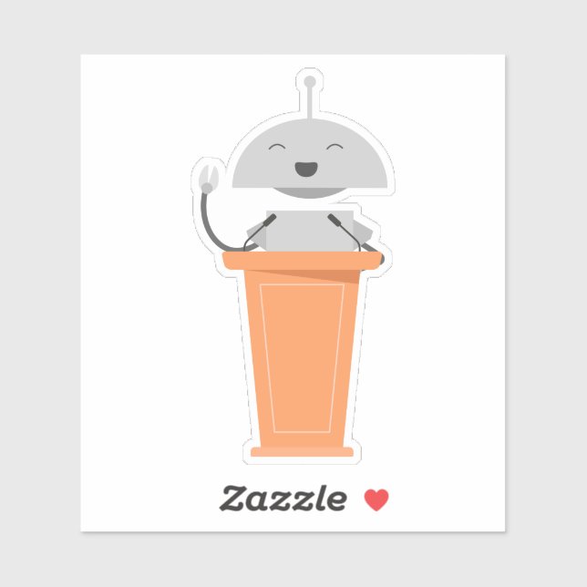 Adesivo Mia falando (Folha)