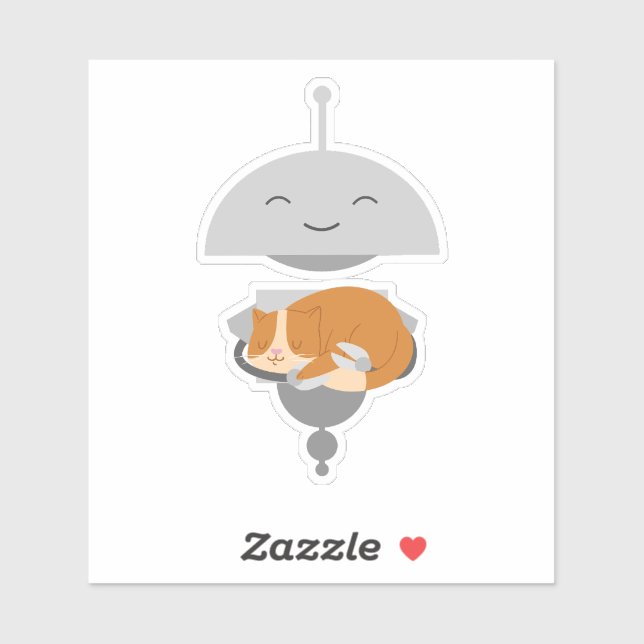 Adesivo Mia holding cat (Folha)