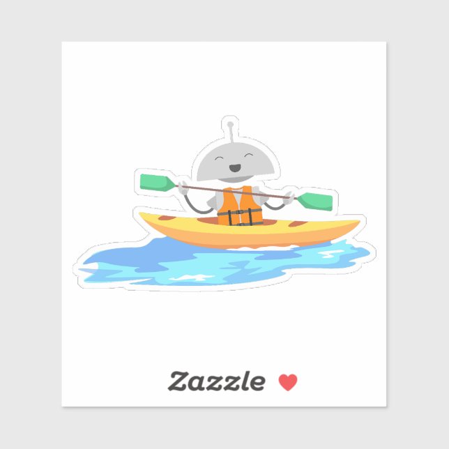 Adesivo Mia kayaking (Folha)