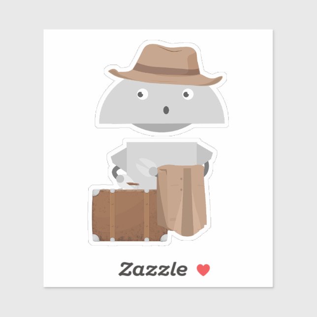 Adesivo Mia viajando (Folha)