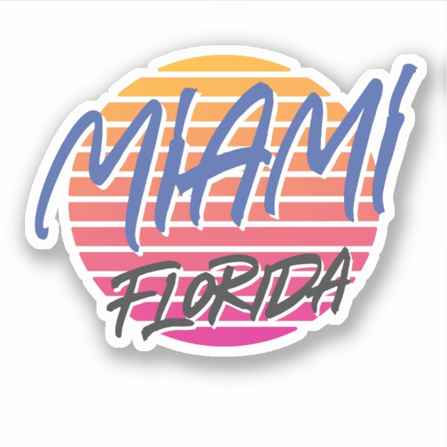 Adesivo Miami Florida (Frente)