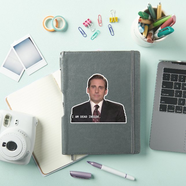 Adesivo Michael Scott - Sou Morto Dentro (Capa para iPad)