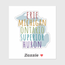 Adesivo Michigan Great Lakes Pride Vinyl Sticker