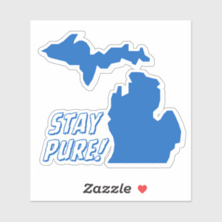 Adesivo Michigan - Puro Michigan = Keep Pure Sticker