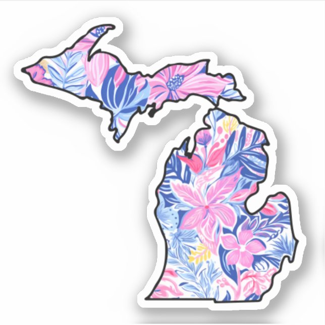 Adesivo Michigan - Summer Sticker - Lilly Inspirou (Frente)