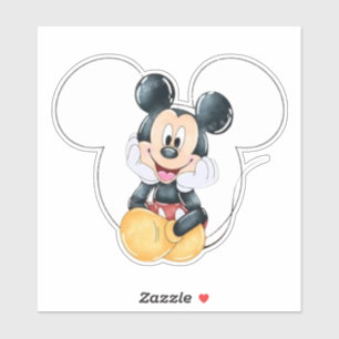 Adesivo Mickey Mouse Bolinhas Vermelho Chã de Bebê