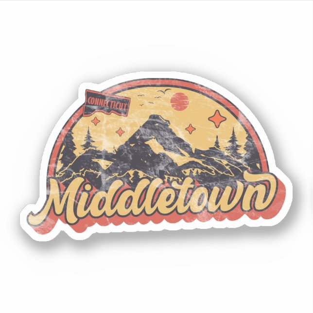 Adesivo Middletown, Connecticut (Frente)