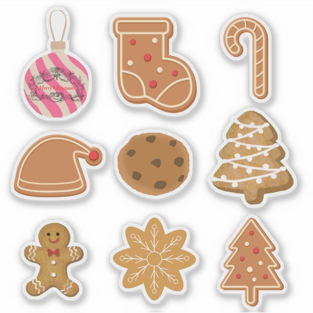 Adesivo Mikitiez gingerbread christmascookiesandmilk santa (Frente)