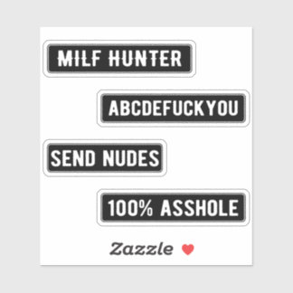 Adesivo Milf Hunter Sticker Pack (Preto)