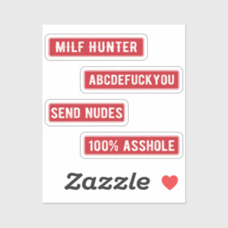 Adesivo Milf Hunter Sticker Pack (Vermelho)