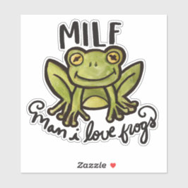 Adesivo MILF Man I love sapos engraçado humor tonto