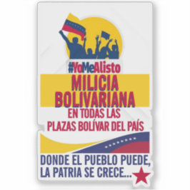 ADESIVO MILICIA BOLIVARIANA