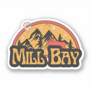 Adesivo Mill Bay, Alaska Sticker