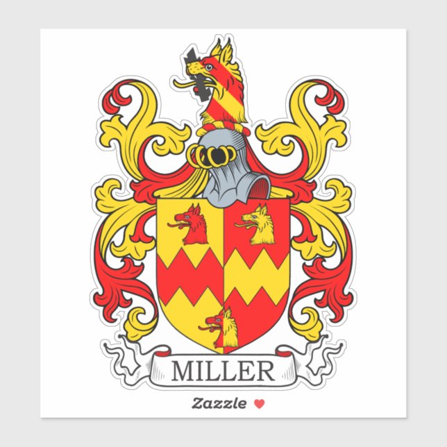Adesivo Miller Family Crest (Folha)