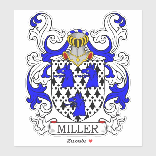 Adesivo Miller Family Crest (Folha)