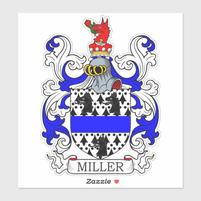 Adesivo Miller Family Crest (Folha)