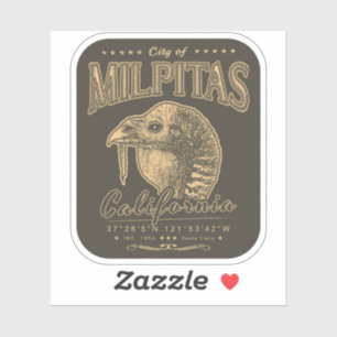 ADESIVO MILPITAS PAPAIS NOEIS CLARA - SILICON VALLEY CALIF