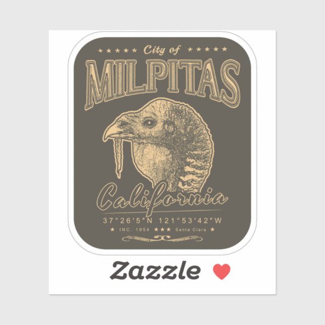 ADESIVO MILPITAS PAPAIS NOEIS CLARA - SILICON VALLEY CALIF (Folha)