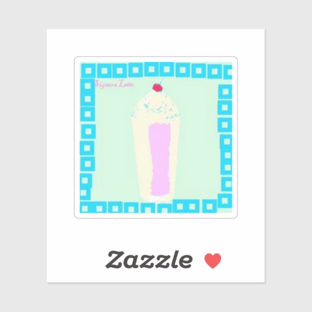 Adesivo milshake Signora Latte (Folha)