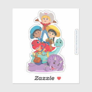 Adesivo Min com Amigos do Rancho Dino