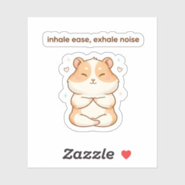 Adesivo Mindful Hamster Sticker – Inhale Ease