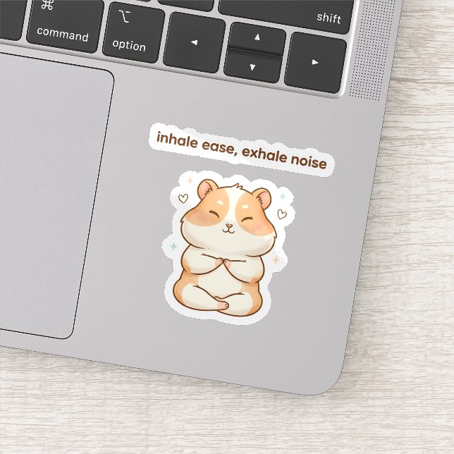 Adesivo Mindful Hamster Sticker – Inhale Ease (Detalhe)